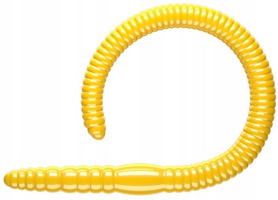 Libra Kunstaas Flex Worm 9,5cm 008 Donkergeel - 1 Stuk