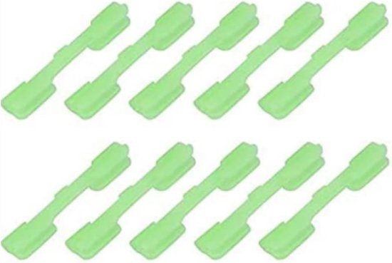 Lichtgevende Clip Houder voor Vissers, 40 Stuks Fluorescerende Stick Clips voor Nachtvissen, Draagbare Accessoire voor Vistuigen en Lichtstaven van Merkloos