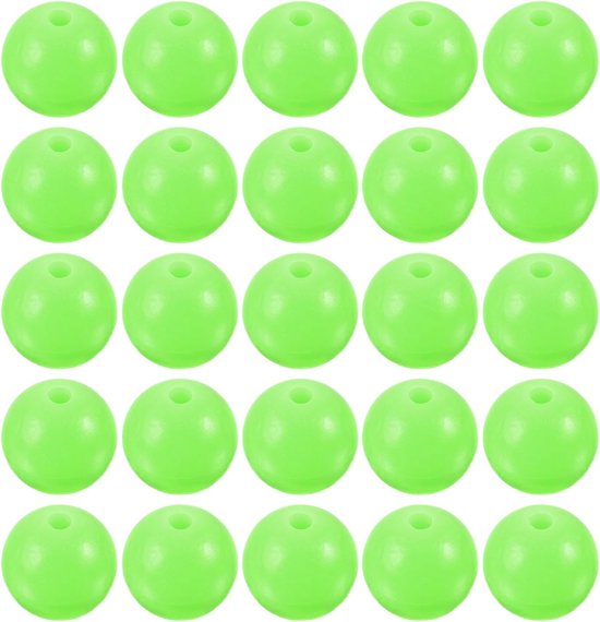 Lichtgevende Viskralen - Glow-In-The-Dark Viskralen 6 Mm - Hoge Zichtbaarheid Nachtvisserij - Duurzaam Plastic Ontwerp - 6x1.7 Mm Afmeting - 200 Stuks Set - Voor Zoetwater En Zoutwater Montages