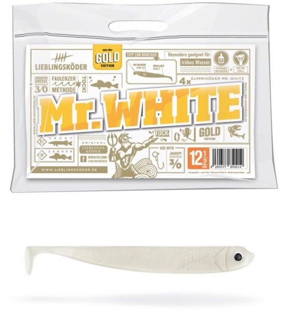 Lieblingskoder Lieblingsköder Shad 12.5cm Wit 12.5cm - Aanbieding van LIEBLINGSKODER
