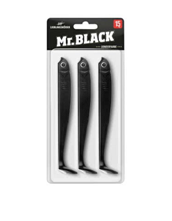 Lieblingsköder Shad 15cm Mr. Black 15cm Mr. Black - PROMO van LIEBLINGSKODER