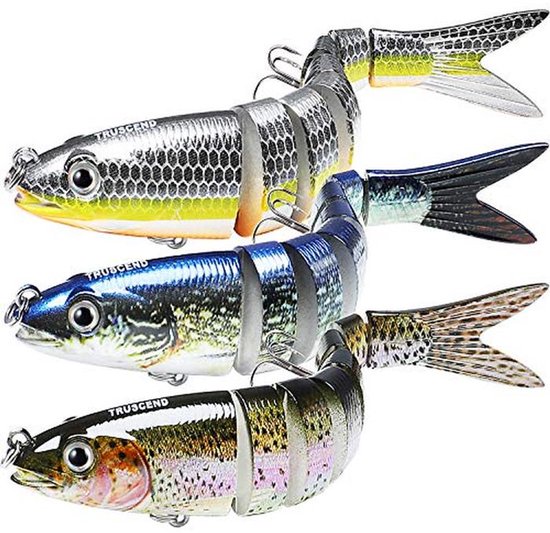 Lifelike Swimbait voor Zoet- en Zoutwater - Effectief Aas voor Baars, Forel en Snoek - Must-Have Voor Vissers