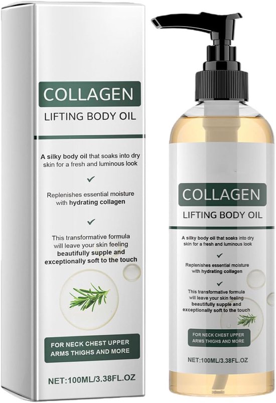 Lifting En Verstevigende Lichaamsolie Oillichaamsolie Collagen Lifting Body Oil Lichaamsolie Verstevigend Met Rozemarijnbladextract Verstevigt Vocht Ter Verbetering Van De Huidelasticiteit 1