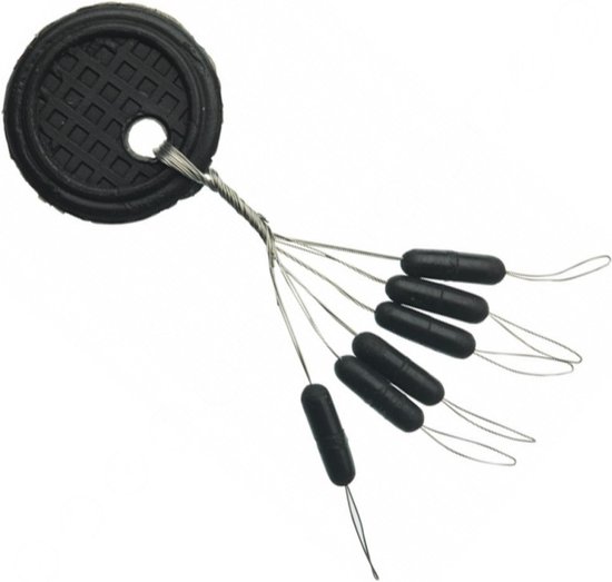 lijn stoppers Maat S en M  10x 6 stuitjes -stopper-dobber van Arca