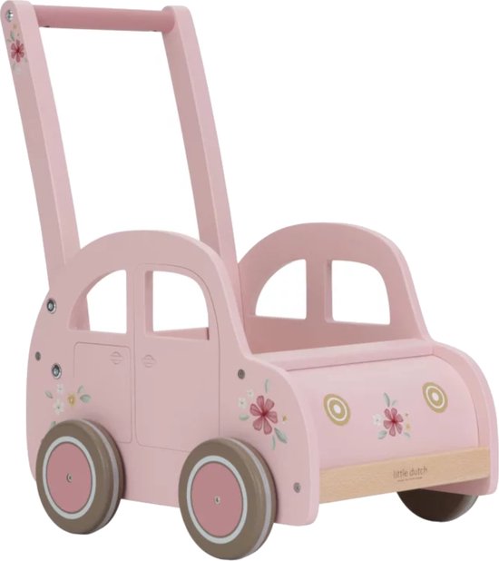 Little Dutch Baby Walker Pink FSC van Little Dutch
