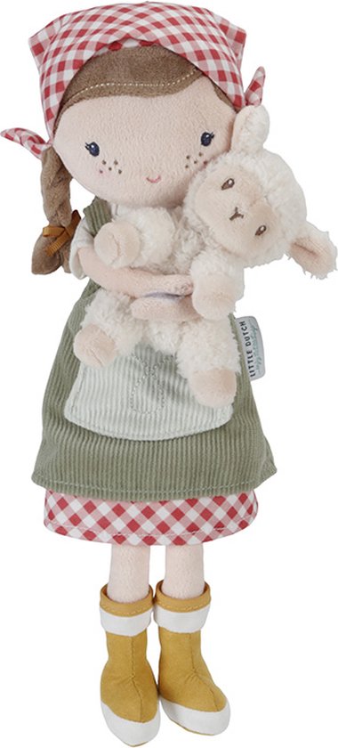 Little Dutch - Knuffelpop Boerin Rosa - 35 cm van Little Dutch