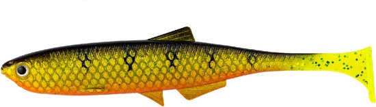 LMAB KØFI Bleak Shad 12 cm 4st. Green Pumpkin/ Chartreuse