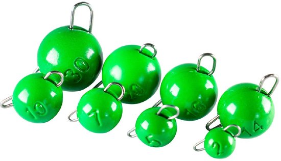 LMAB Tungsten Chebu Sinker Fluo Green 7 gr 2st. van LMAB