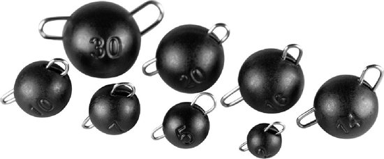 LMAB Tungsten Chebu Sinker Matt Black 10 gr 2st. van LMAB