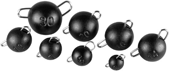 LMAB Tungsten Chebu Sinker Matt Black 7 gr 2st. van Merkloos