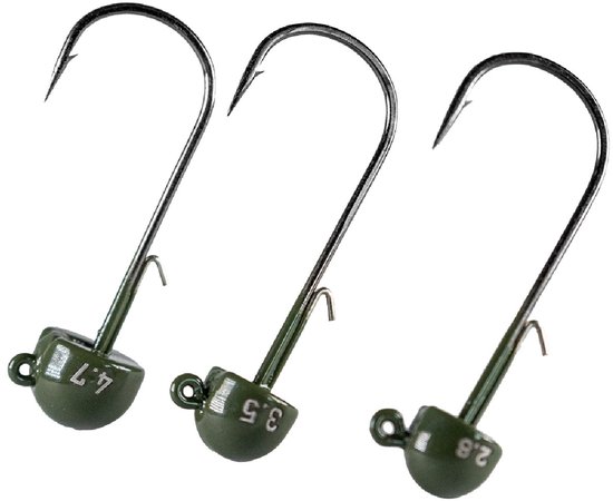 LMAB Tungsten Ned Jig Green Pumpkin 3st. Size 1 - 2,8 gr van LMAB