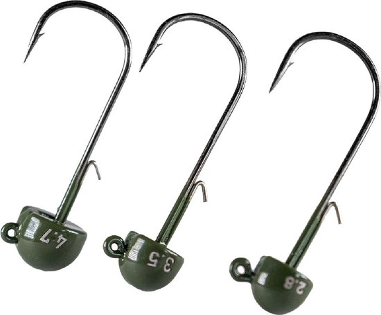 LMAB Tungsten Ned Jig Green Pumpkin 3st. Size 1 - 4,7 gr van LM