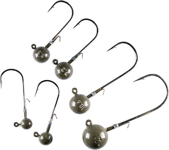 LMAB Tungsten Round Jig Green Pumpkin Size 1 - 2,6 gr 3st. van LMAB