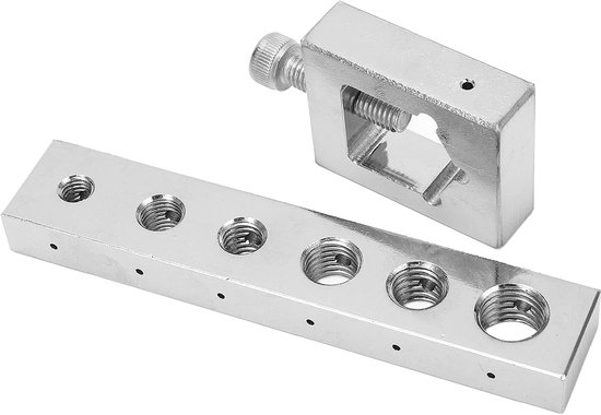 Lockwire Nut Kit, Bolt Drill Jig Holder Kit, Hoge Hardheid Safety Wire Nut Jig Holder Kit Professioneel Veiligheidsslot Nauwkeurig voor Aanpassing