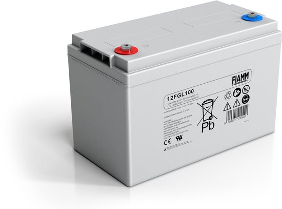 Loodaccu 12 V 100 Ah Waterdicht - AGM VRLA Accu - 32 kg Gewicht - Voor Diverse Toepassingen