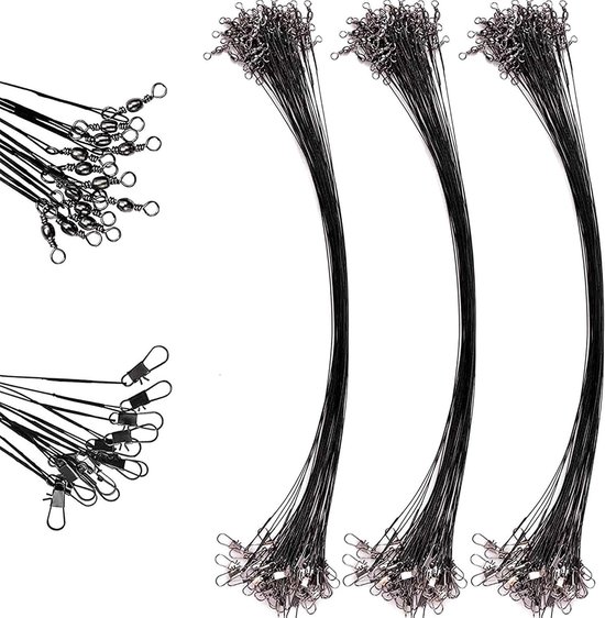 Loodvrije Loodlijnen voor Snoekvissen - 25 Stuks Spinning, Swivel en Perch Aas Accessoires