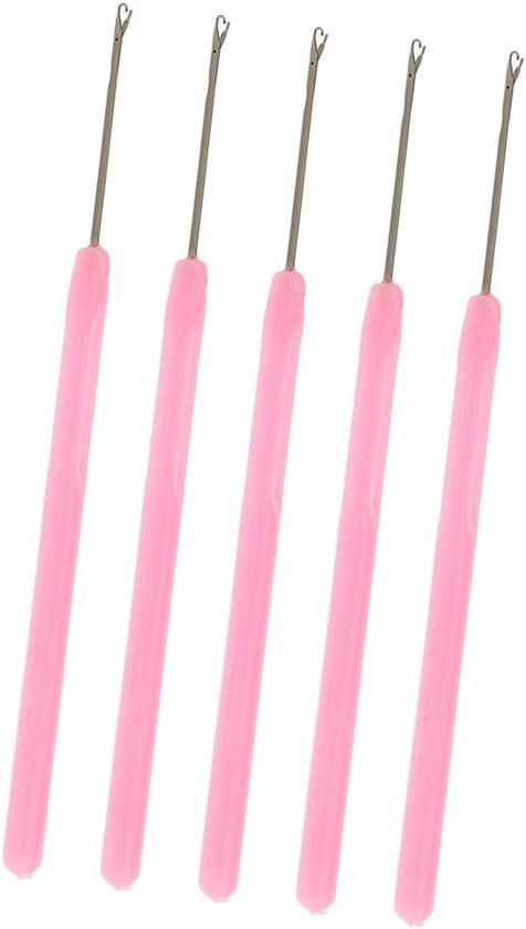 Loop Needle Threader - Hook Wire Tow Bar Tool - Hair Extension - Tubes - Beads - Microbeads - Microlink van Merkloos