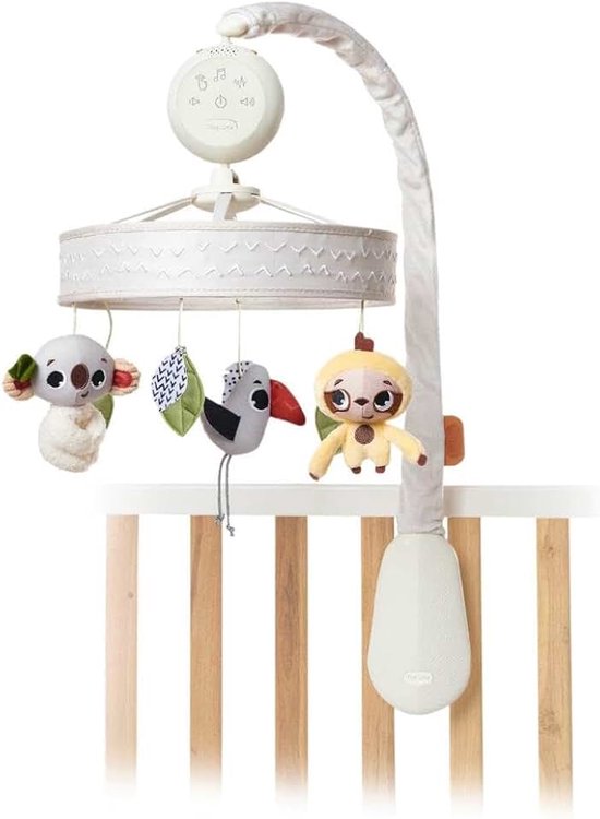 Love Boho Chic Luxe Musical Mobile, Mobiel voor de Wieg met Melodieën, Speelgoed met een Vintage-Look Arm, Vanaf 0 Maanden