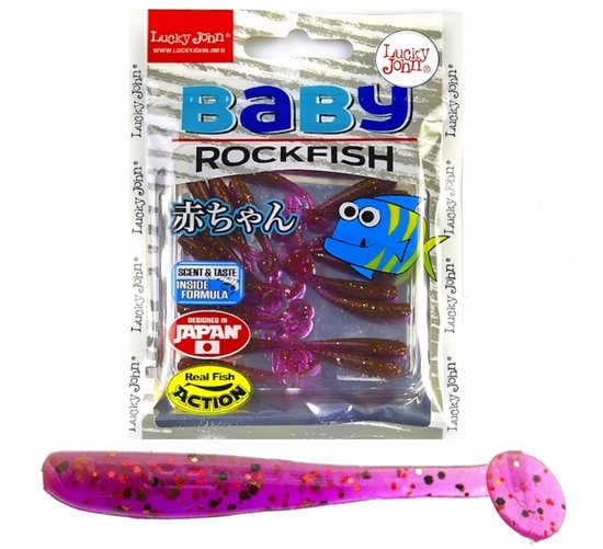 Lucky John Baby Roodbaarsvis 3,5 cm S13 - 20 st van Merkloos