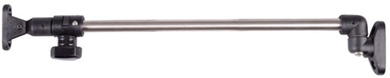 Luikuitzetter rvs 340-590mm met knop