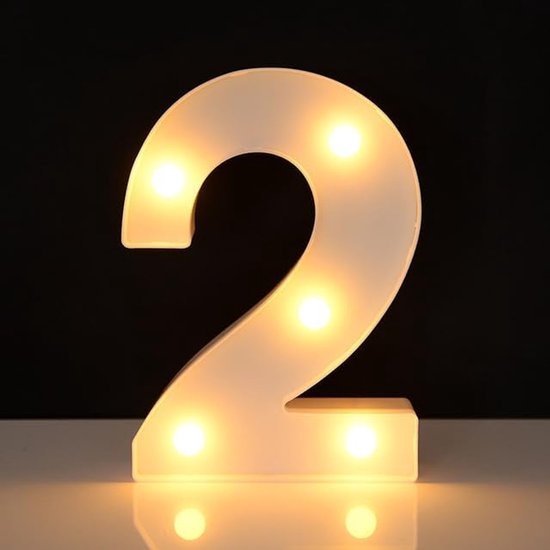 Luminous Digit 2-16cm - White - LED - ShopVlot