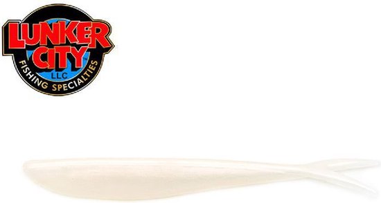 Lunker City Fin-S Fish 5.75inch / 14,5Cm 8st. Albino Shad van Lunker City