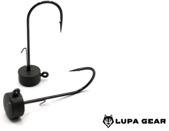 Lupa Gear Tungsten Ned Jigheads Matt Black 4.7g / #1/0