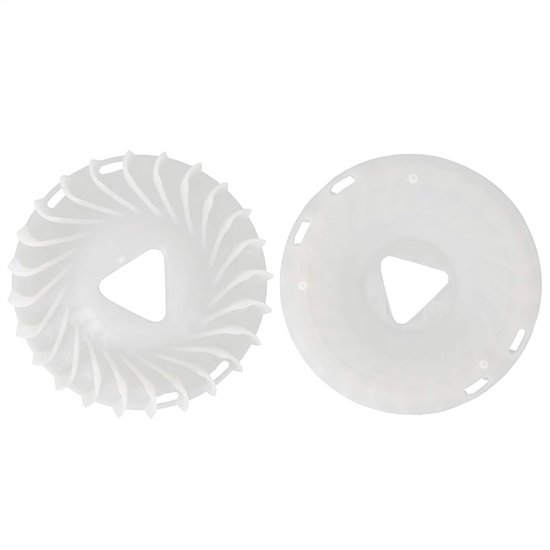 lyrlody 2 STKS Vliegwiel Koelventilator Kunststof Vliegwiel Fan Blade 21,5 X 4,5 Cm voor 188F 190F Benzinemotor Generator Waterpomp Vervanging voor Boerderij Tuin Bouw Gebruik