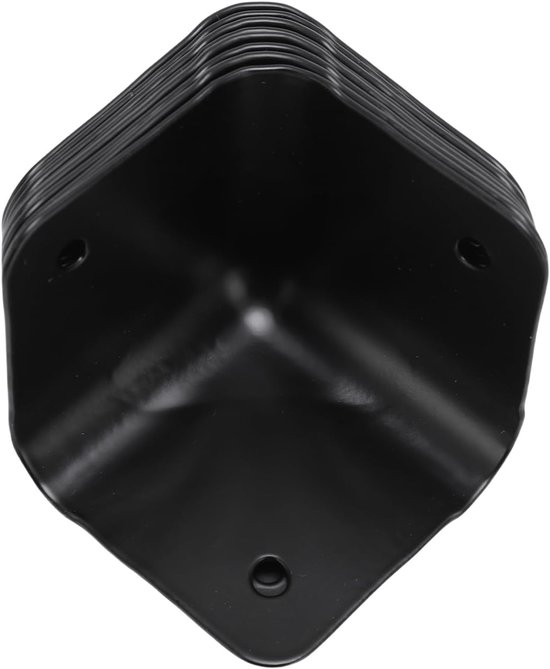 lyrlody 8 Stuks Metalen Hoekbeschermer, 4,8 Cm Zwart