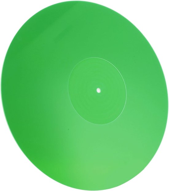 lyrlody Acryl Draaitafel Slipmat, 12 Inch Antistatisch (GREEN)