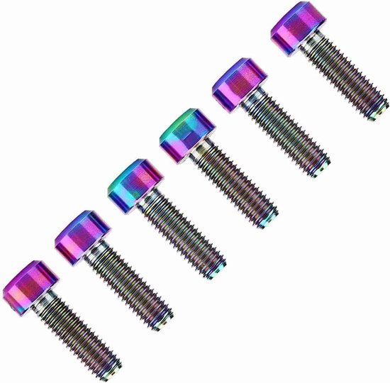 lyrlody Alloy Bicycle Stuurpenbouten 6 Stuks M5 X 16mm