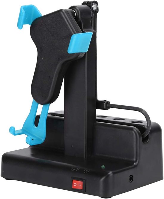 lyrlody Automatische Telefoonschudder Mobiele Telefoonschudder Mobiele Telefoon Stappenteller USB-voeding Stille Swing Stappenteller Verstelbare Standaard voor Smartphone Hemelsblauw