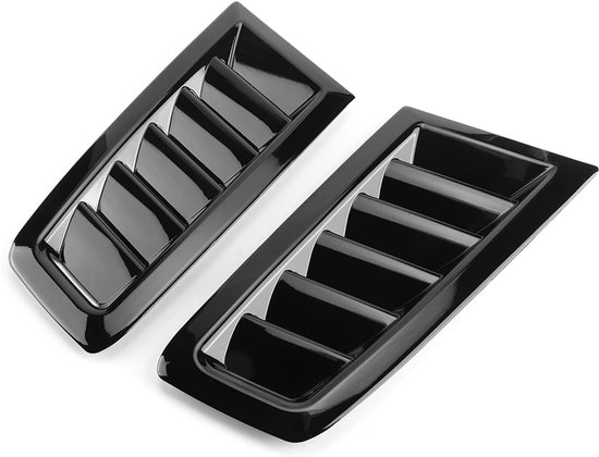 lyrlody Bonnet Air Vent ABS Directe Vervanging RS MK2 (Helder zwart