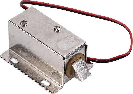 Lyrlody Elektromagnetisch Slot, Waterdicht Kastslot met Elektronische Bediening, voor Toegangscontrolesystemen op Houten Kastdeuren en Laden (12V)