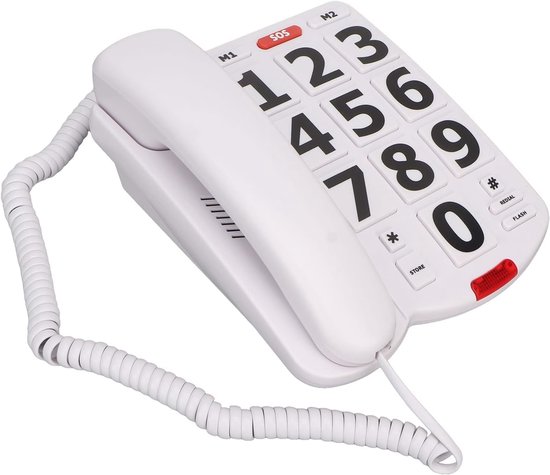Lyrlody Grote Knop Telefoon, Grote Knoppen, Verstelbaar Volume