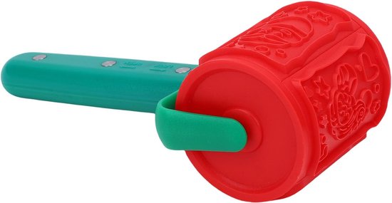 Lyrlody Koekjesroller met Reliëfdeegroller met Vervangbare PP ABS Rolkoppen 12 Kerstpatronen Antisliphandvat 20 X 9,5 Cm voor Doe-het-zelf Bakken Vakantiekoekjes