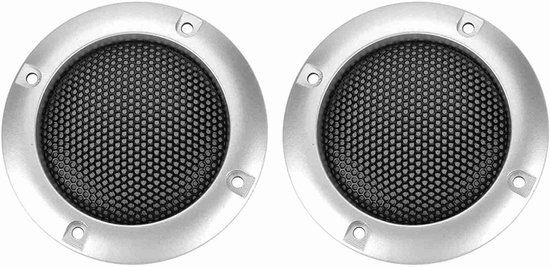lyrlody Luidsprekerrooster, Metalen Stalen Gaasafdekking voor Auto- Kleine Luidsprekers, Elegant Ontwerp met Breukbescherming, 2 Inch Luidsprekerbeschermer Geschikt voor Verschillende Audiosystemen