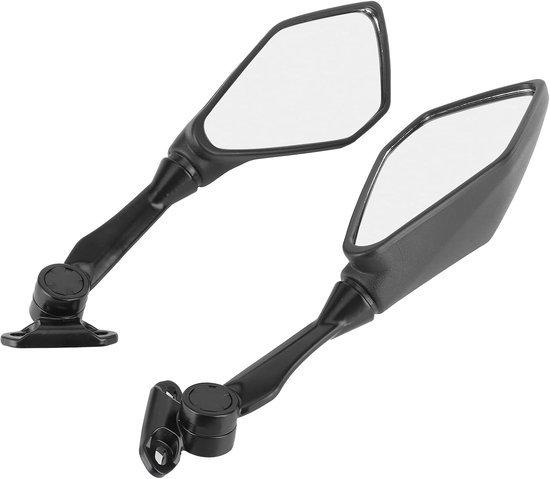 lyrlody Motorcycle Achteruitkijkspiegels ABS Metaal Glas Montage