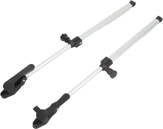 lyrlody Raamsteun, Aluminium RV Raamsteunstang 310-435 Mm, Automatisch Stuiterslot, Telescopische Pasvorm, 2 Stuks voor Caravan Jacht Raamvervanging