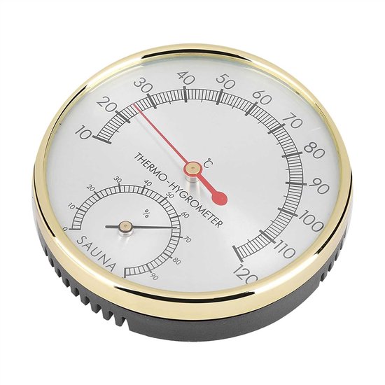lyrlody Sauna Ruimte Thermometer Hygrometer 10 Tot 120 C 0 Tot 100 RH