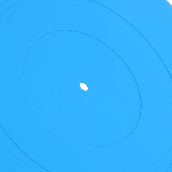 lyrlody Turntable Mat Slipmat, 12 Inch Siliconen Rubber (BLUE)