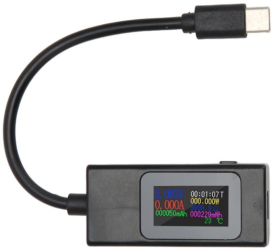 lyrlody USB C Tester 4-30V 0-6.5A Bidirectionele Vermogensmeter