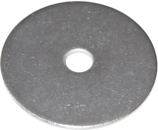 M8 roestvrij staal V2A 6 stuks onderlegringen 8,4 x 55 x 1,5 mm van roestvrij staal A2 VA, spatbordschijven, carrosserieschijven