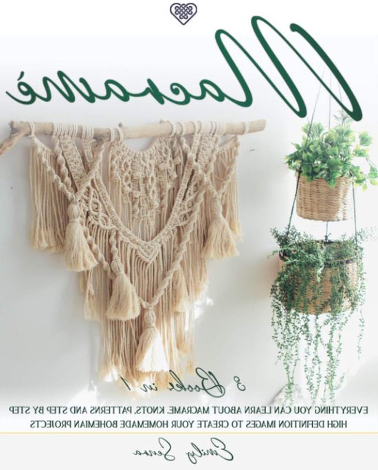 Macramé Boekenbundel - Knoopkunst Gids - Huis Decoratie - 3 Boeken in 1 - 540 Pagina's - Niet gespecificeerd