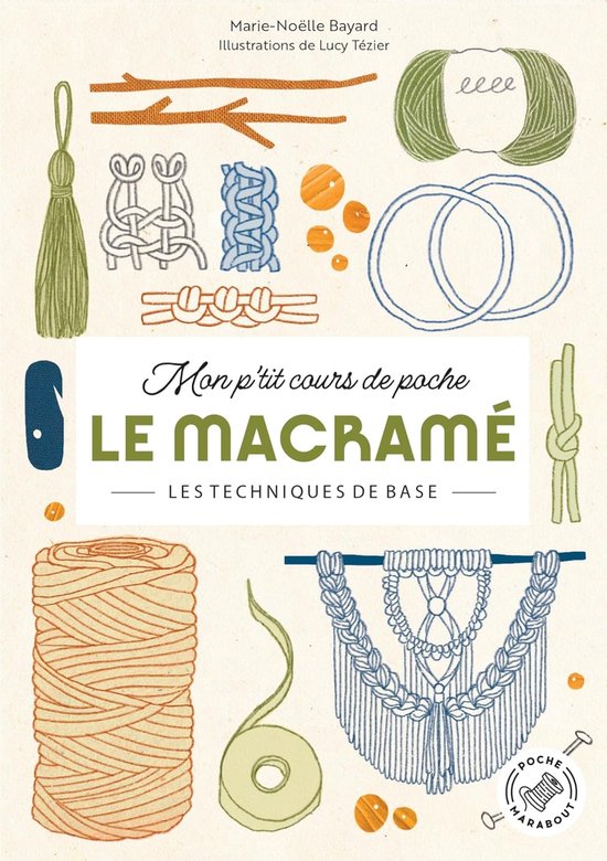 Macramé Handboek - Knoop Technieken - Creatief Hobby - Basis Gids - 12.5 x 17.8 cm van Merkloos