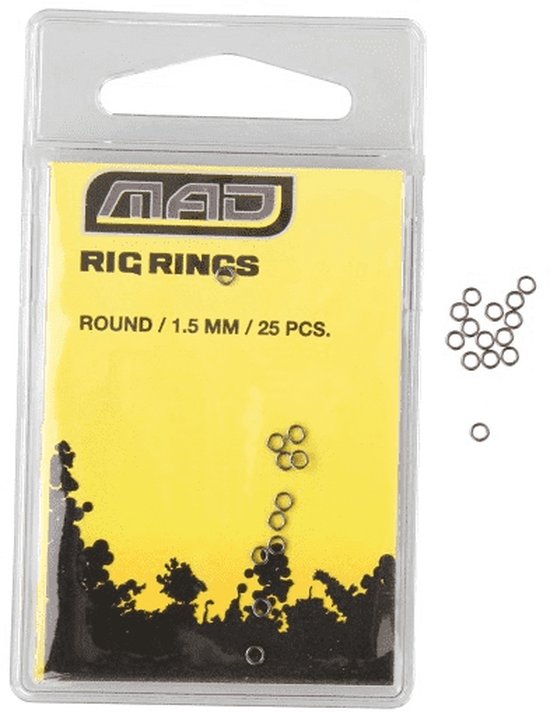 Mad Rig Rings Round Zwart 1.5mm van MAD