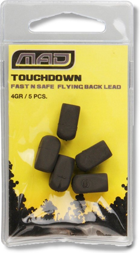 MAD Touchdown Fast 'N Safe Flying Back Lead Zwart / 2g - PROMO van MAD