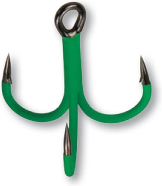 Madcat A-Static Treble 6X - 4/0 - 4st. - Groen van Madcat