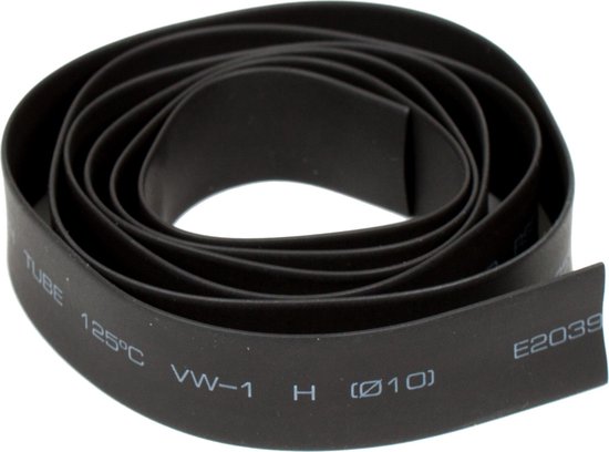 Madcat - Gaine Thermo Shrink Tube | 10mm | 1m - Zwart van Madcat