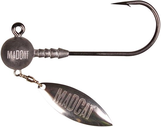 madcat - Jighead With Blade | Grijs | 60g | 2st - Grijs